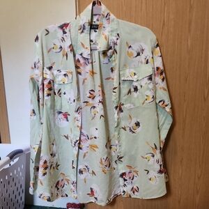 Lauren By RALPH LAUREN Floral Button-Up Shirt